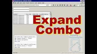 Expand and Contract ComboBox on Access Form ~ DataPig