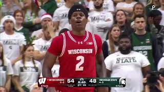 Wisconsin Basketball: Highlights at Michigan State (12/5/23)