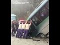 Bus with tourists on their way to Peru's Machu Picchu crashes