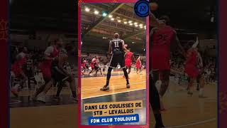 Coulisses du match entre le Stade Toulousain Basket et Levallois Metropolitans #basketball