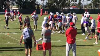 Ohio State tackling drill Thursday