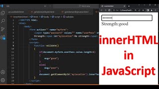 innerHTML in JavaScript | DOM Methods | JavaScript Tutorial in Hindi Part 48