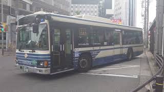 名古屋市交通局市バス三菱ふそう自動車ＮＦ５１９とＮＦ５６４発車します