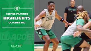 Celtics Practice Highlights ft. Jaylen Brown, Jayson Tatum & Mfiondu Kabengele | 10-3