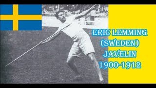 Eric Lemming (Sweden) JAVELIN 1900-1912 (WORLD RECORDHOLDER)