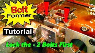 Bolt Making Tutorial - GUIDE How to Fix the Wire Rod Cutter In Bolt Former Machine