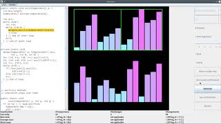 Bottom-Up-Mergesort with 15 elements (randomly ordered)