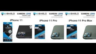 วิธีติดตั้งกระจก Hishield Camera Lens สำหรับ iPhone 11 / iPhone 11 Pro / iPhone 11 Pro Max