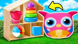 Hophop Explora a Floresta e Decora uma Casa na Árvore! Vídeo Infantil