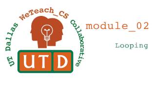 Module 2: Looping