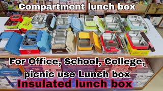 Insulated lunch box | Compartment lunch boxes review | special Steel lunch 🥗 box