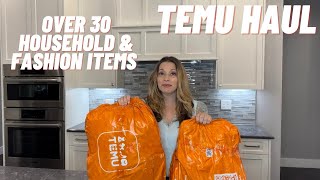 TEMU HAUL | OVER 30 HOUSEHOLD AND FASHION ITEMS | IS TEMU LEGIT? | TEMU HAUL #3