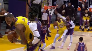 LeBron James shocks Lakers bench after clowning Jae Crowder | Lakers vs Suns