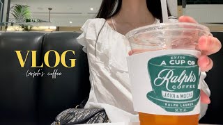 [vlog] OL's holiday ｜Ralph's Coffee in Osaka  ☕｜Mitsui Outlet｜NIKE sneakers👟✓｜Depachika cake