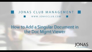 Document Management - How to Add a Singular Doc in Document Viewer