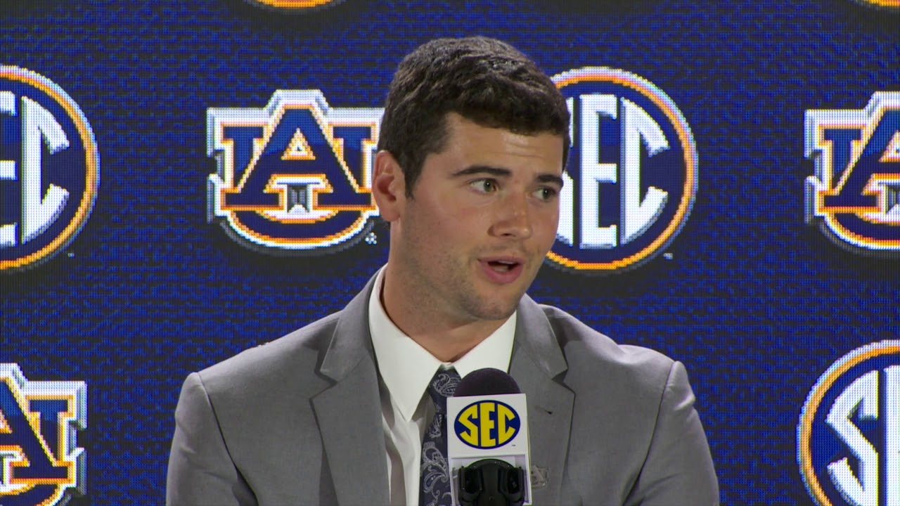 Auburn QB Jarrett Stidham At SEC Media Days - YouTube