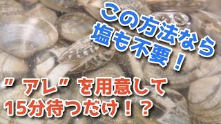 アサリの砂抜きを手早く済ます方法！しかもこれならより旨味が増す！？