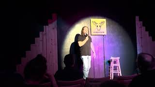 My first time ever doing an open mic standup set.