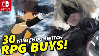 30 BIG Must-Buy Nintendo Switch RPGS !