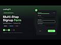 Multi-Step Signup Form with jQuery & Tailwind CSS (Step by Step Tutorial)