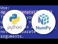 Concatenating two one-dimensional NumPy arrays