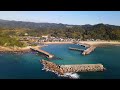 人形岩・西方海水浴場　ドローン空撮【4k】　鹿児島県薩摩川内市西方町