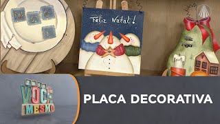 Faça uma placa de NATAL decorativa única com pintura country e arames