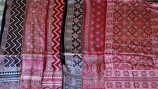 MASHRU STOLE ajarakh print natural colors mashroo febric stole. for order please Whatsapp 7567511414