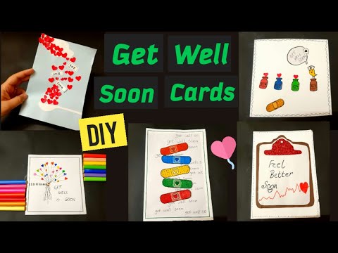 Cute And Easy Get Well Soon Cards - 155 - YouTube