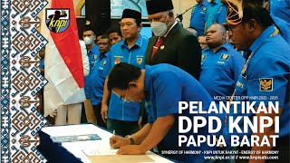 Disaksikan Pj. Gubernur dan Bupati, Haris Pertama Lantik Pengurus DPD KNPI Papua Barat