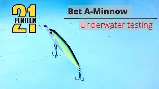 Pontoon21/Bet A Minnow/ Underwater fishing lure test