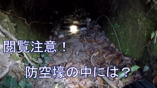 山の探索#9　閲覧注意！防空壕の中で見たものは……【Mountain exploration and old bottle hunting】