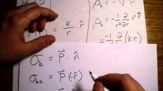 Griffiths Electrodynamics Problem 4.15: Electric Field for Polarized Spherical Shell, Two Methods