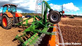 2018 Kubota M7172 6.1 Litre 4-Cyl Intercooled Diesel Tractor (170/175HP) with Amazone Cultivator