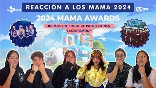 REACCIÓN A LOS GANADORES DE LOS MAMA 2024: HICIMOS UN BINGO DE PREDICCIONES ¿ACERTAMOS? 😱😱😱