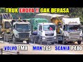 Tenaga BESAR !! Truk VOLVO FMX 440, MAN TGS 360, SCANIA P480, AXOR 3340, FUSO Super Great Selfloader