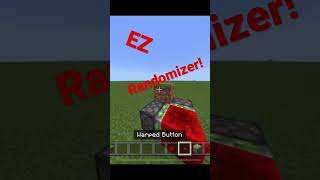 SUPER EASY #redstonecreations randomizer! #minecraft #bedrockedition #funny #tutorial