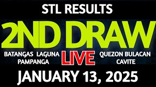 Stl Result Today 2nd draw January 13, 2025  STL Batangas Live