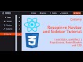 Responsive Sidebar-Navbar Switching Tutorial - React Hooks, Router, Icons and CSS.