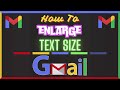 How To Enlarge The Size Of Text In Gmail | PC Tutorial
