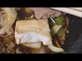 吉野家のテイクアウトの 牛すき鍋 単品 並盛を食べた感想ぬふふの写真と動画　gyusuki nabe zen single takeout