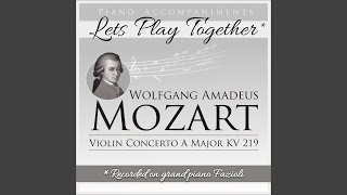 Violin Concerto No. 5 in A Major, K. 219: II. Adagio (Piano Accompaniment)