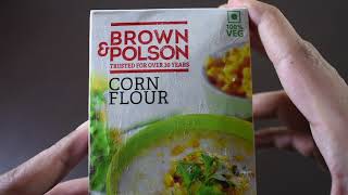 Unboxing brown \u0026 Polson Corn Flour