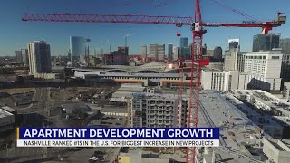 Nashville among top in nation for most new apartments, study says