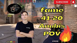 fame 41Kills Anubis POV @ FACEIT ranked 2022.11.28 - CSGO POV