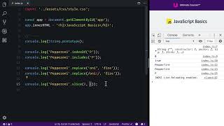 Ultimate JavaScript Basics 23 - Strings In-Depth - Exploring String Methods, String Prototype