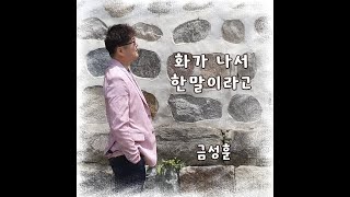 [신곡]화가나서 한말이라고(inst.) 금성훈노래 김은희작사 금성훈작곡 윤남근편곡