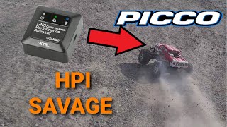 HPI NITRO Savage - PICCO .24 GPS Speed Test - SkyRc GSM020