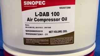 Sinopec L-DAB 100 Air Compressor Oil - 55 Gallon