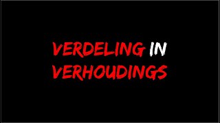 Verhoudings | Verdeling in verhoudings